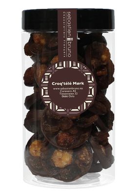 Sjokoladeoblater med nøtter, mandler og rosiner Croq'télé Mørk Stor