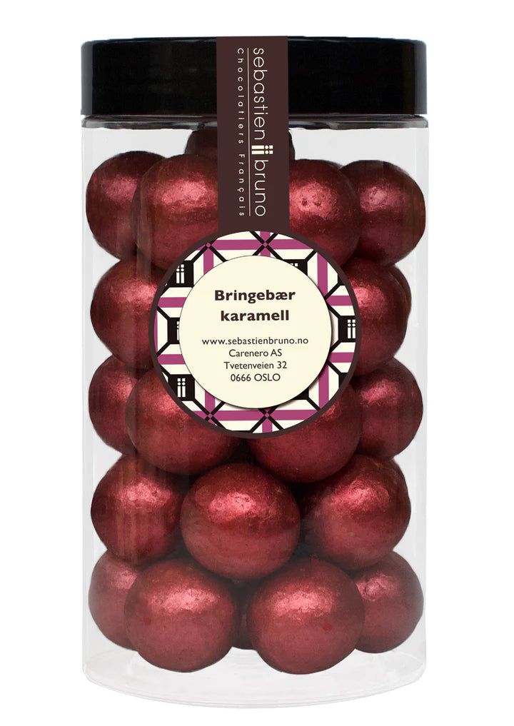Sjokoladekuler med Bringebær Karamell Stor