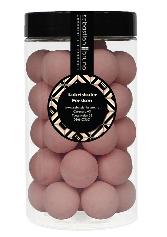 Lakriskuler Fersken Stor