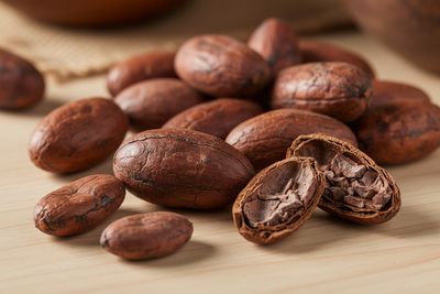 Ristede kakaobønner