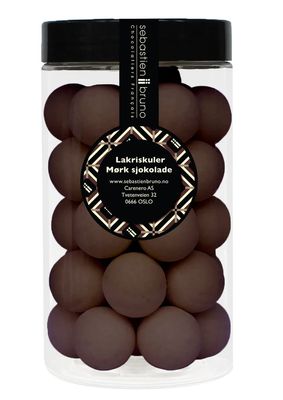 Lakriskuler Mørk sjokolade Stor