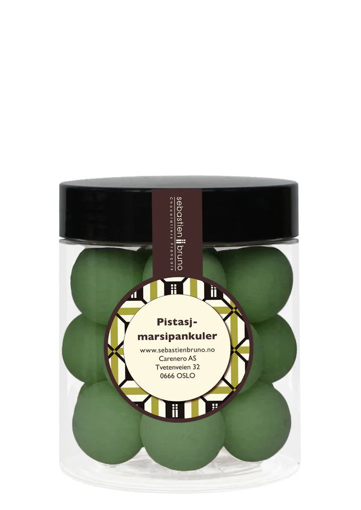 Marsipankuler med pistasjnøtter Liten