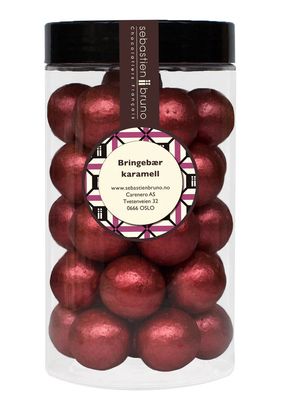 Sjokoladekuler med Bringebær Karamell Stor