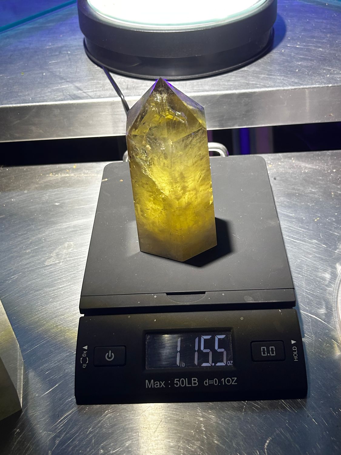 citrine quartz point