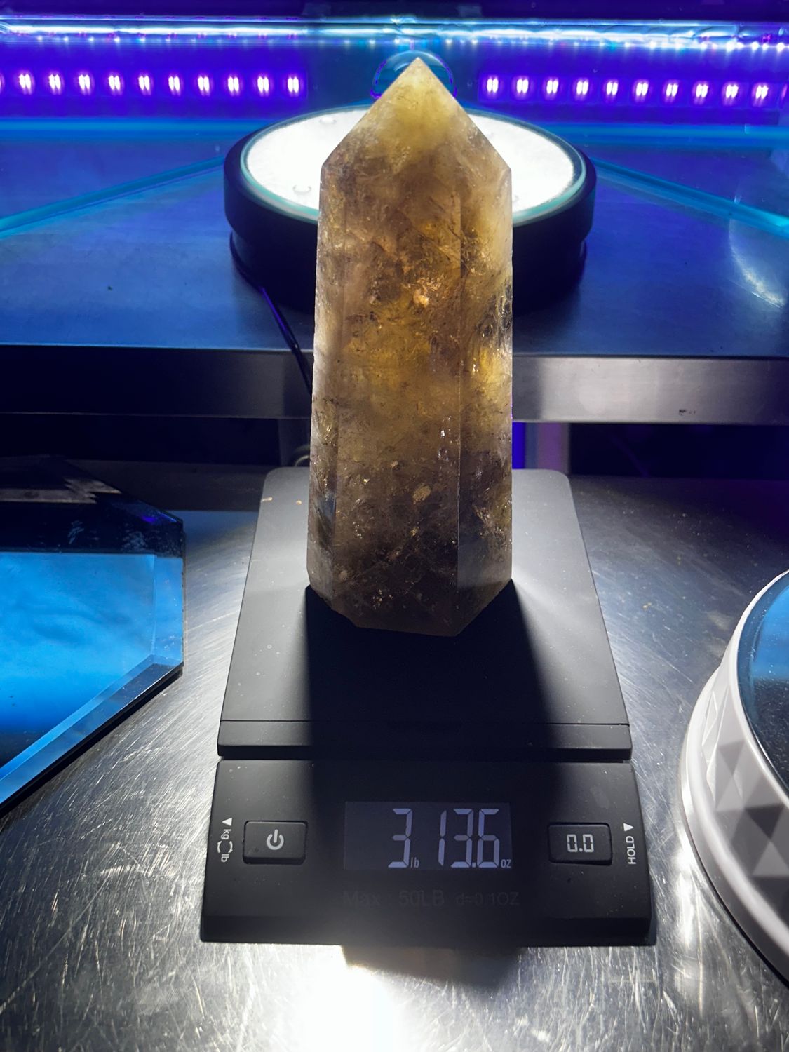 Citrine quartz point