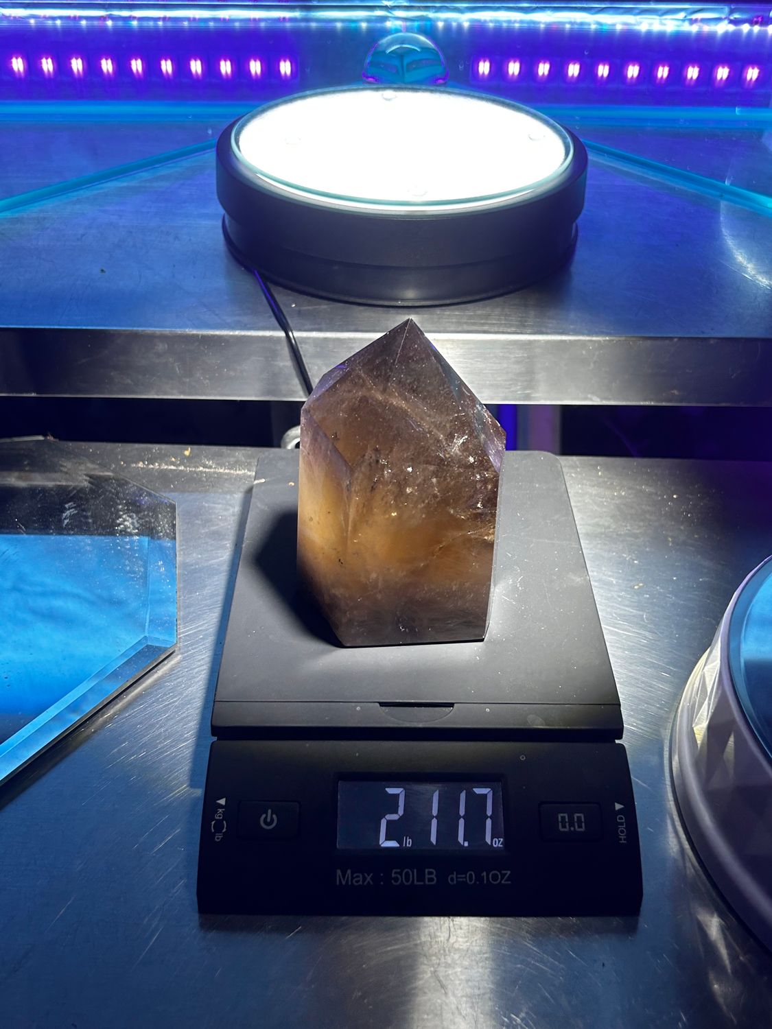 Citrine quartz point