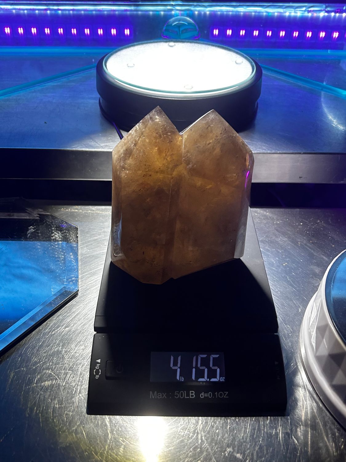 Citrine quartz point
