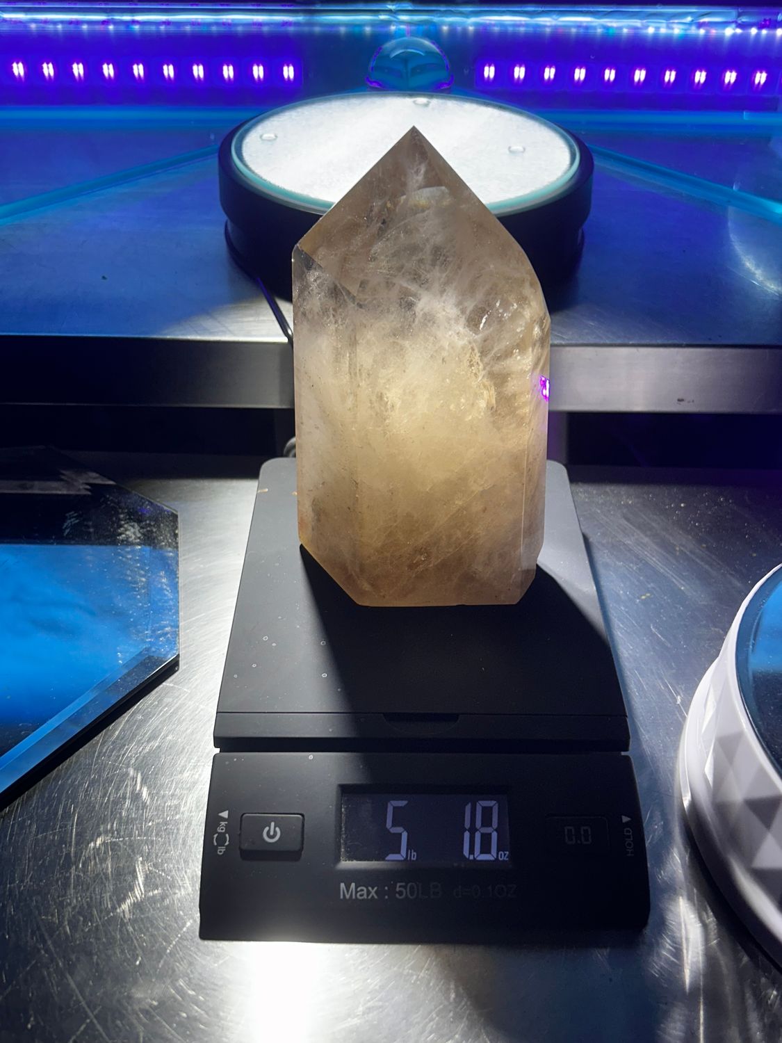 Citrine quartz point