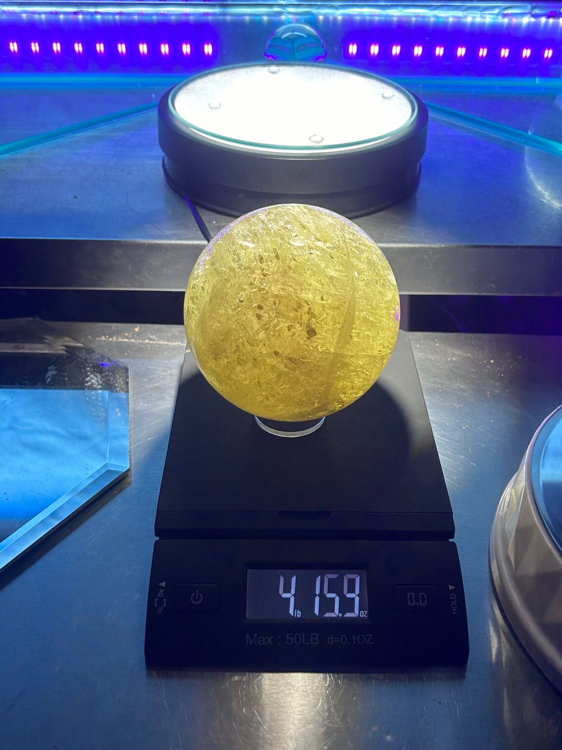 Citrine Crystal quartz sphere