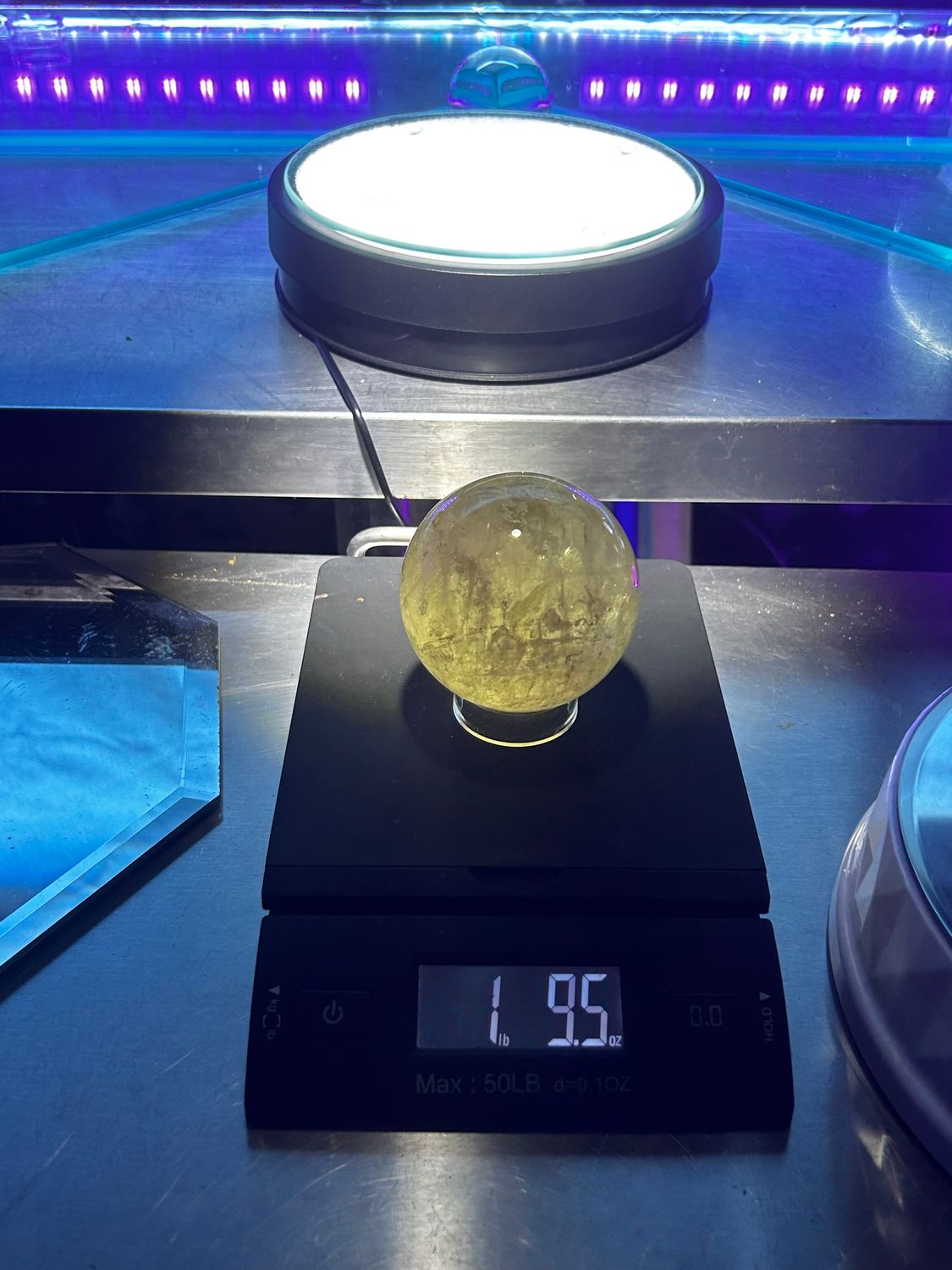 Citrine quartz sphere