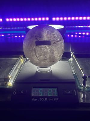 Clear Crystal quartz sphere
