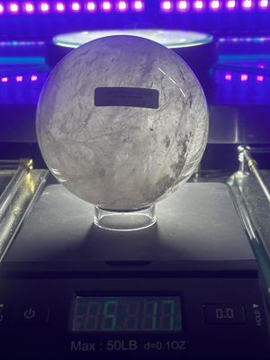 Clear Crystal quartz sphere
