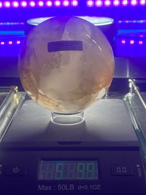 Clear Crystal quartz sphere