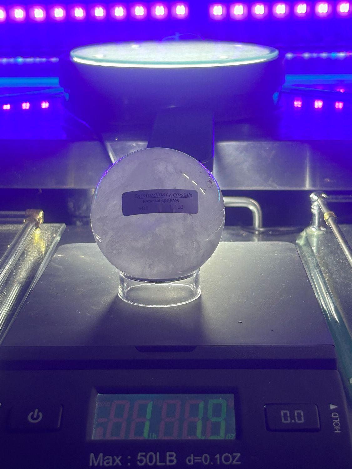 Clear Crystal quartz sphere