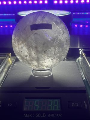 Clear Crystal quartz sphere