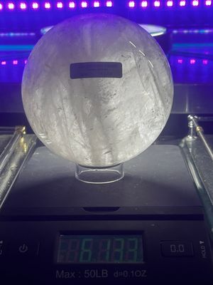 Clear Crystal quartz sphere
