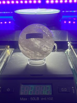 Clear Crystal quartz sphere
