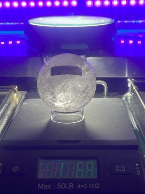 Clear Crystal quartz sphere