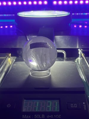 Clear Crystal quartz sphere