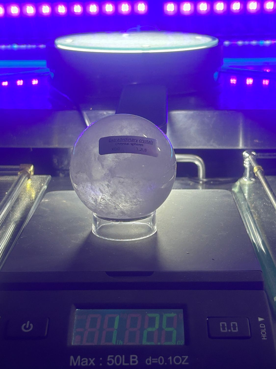 Clear Crystal quartz sphere