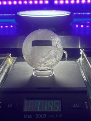 Clear Crystal quartz sphere