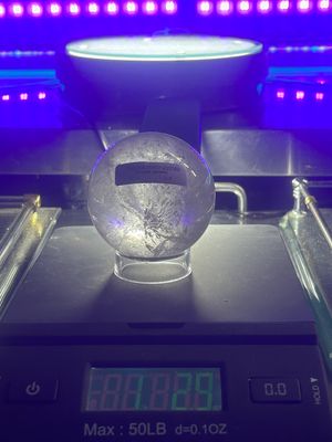 Clear Crystal quartz sphere