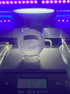 Clear Crystal quartz sphere