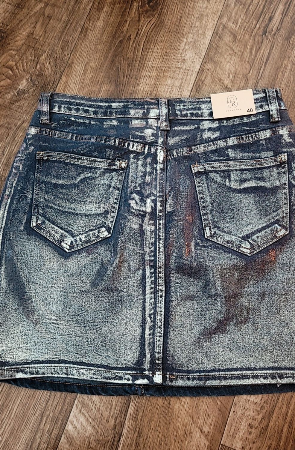 Jeans rok METALIC