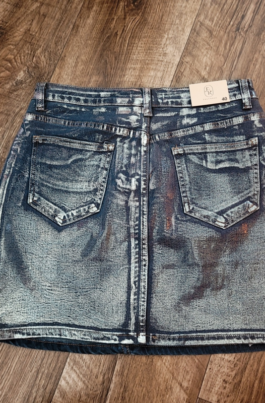 Jeans rok METALIC