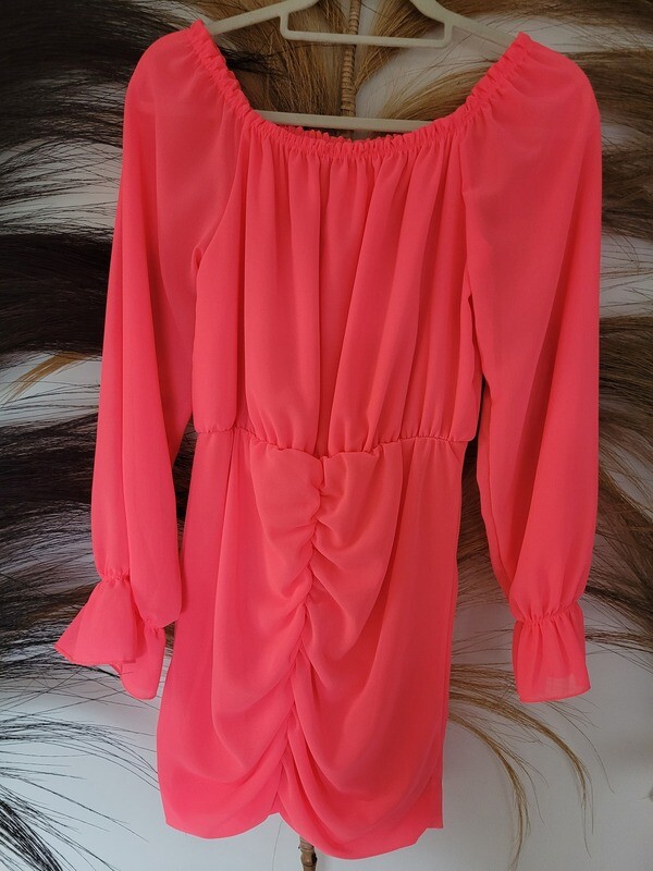 Fluo roze jurk xs/s
