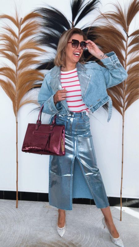 Jeans Rok Zilver