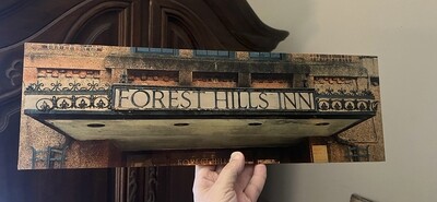 Forest Hills In on maple wood 18&quot;x6&quot;