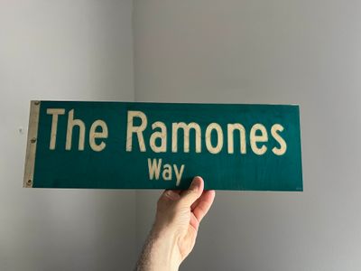 The Ramones street sign in Forest Hills