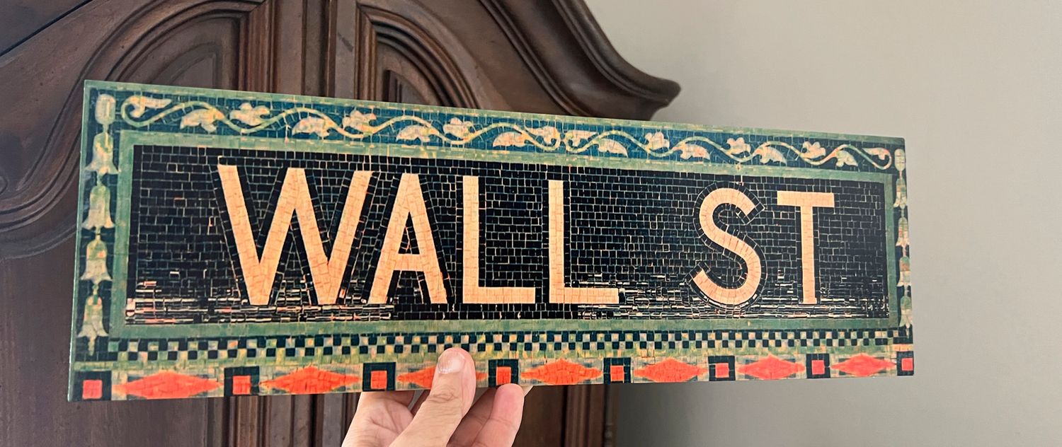 Wall Street Station Maple Wood 18&quot;x6&quot;