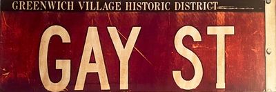 Original Image Maple Wood Gay ST street sign NYC  18&quot;x6&quot;