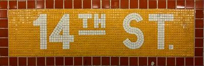 Union sq subway sign. 18&quot;x6&quot;