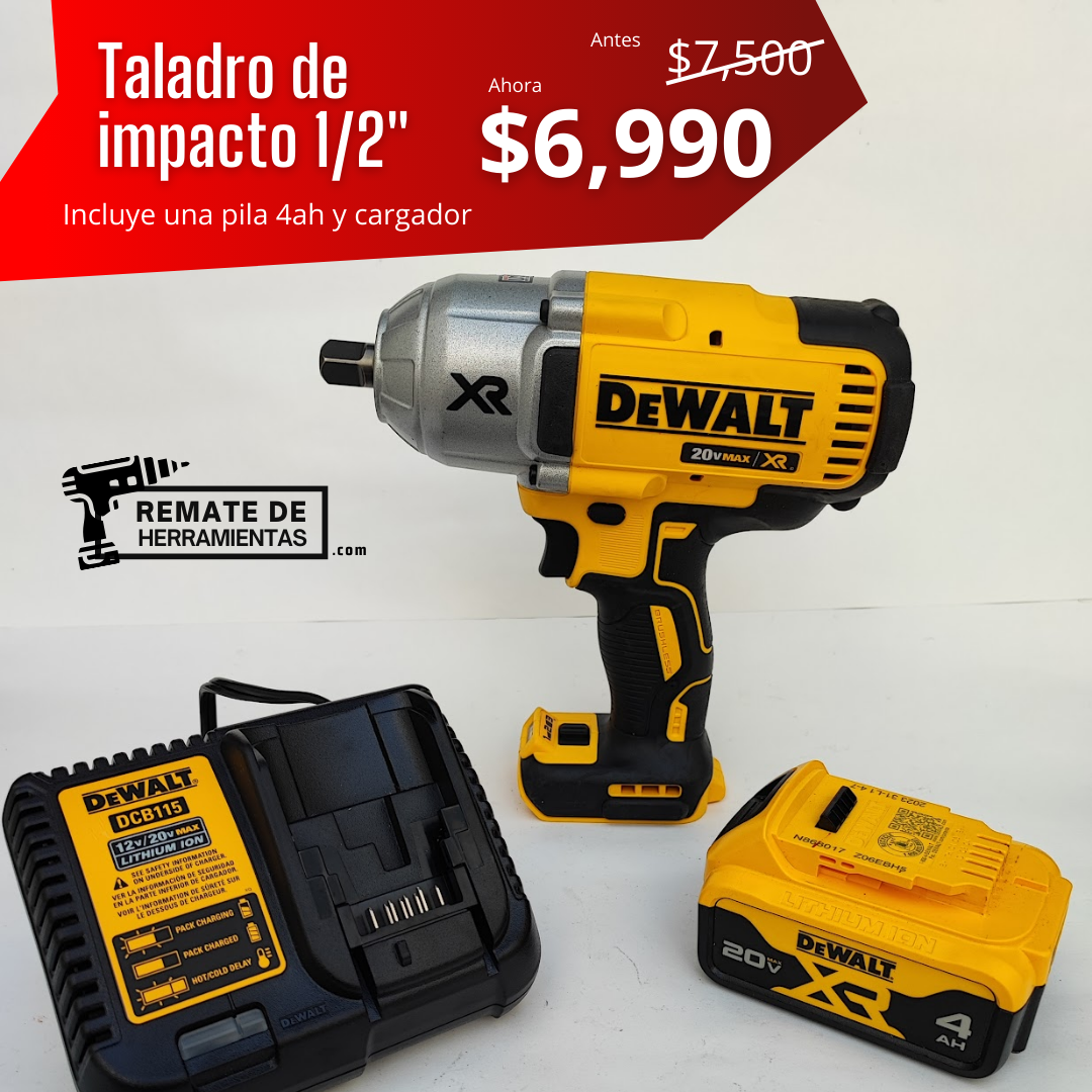 TALADRO / LLAVE DE IMPACTO DEWALT 1/2&quot;