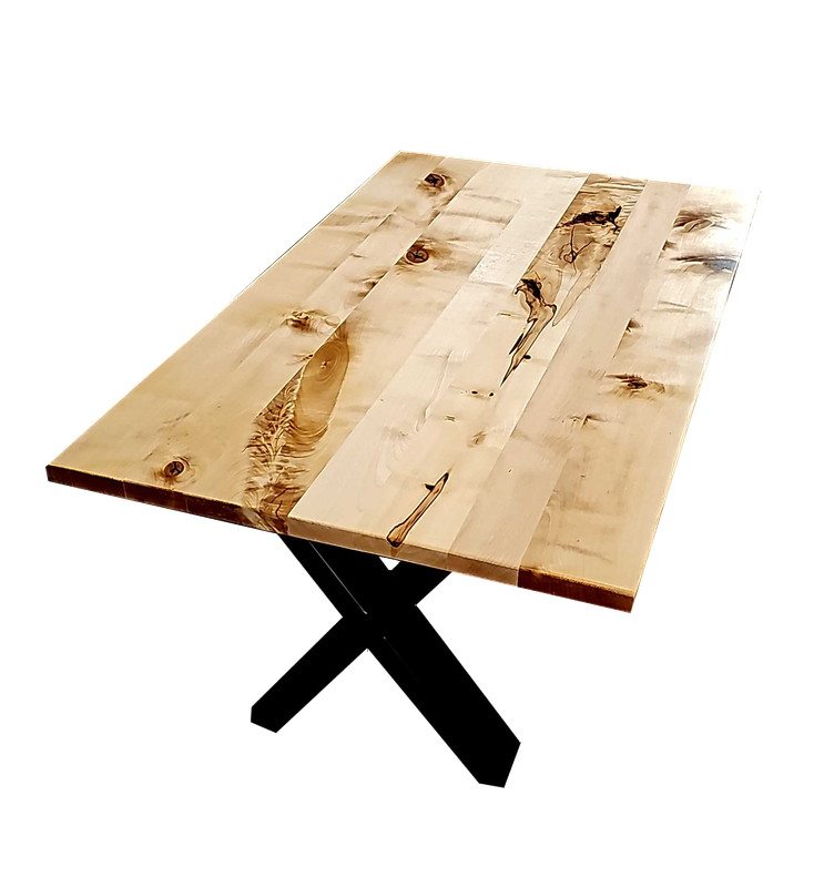 Ahorn-Tisch (Kern-Ahorn) Couchtisch Fernsehtisch Leimholz - 99,5x59,5x2,5 cm
