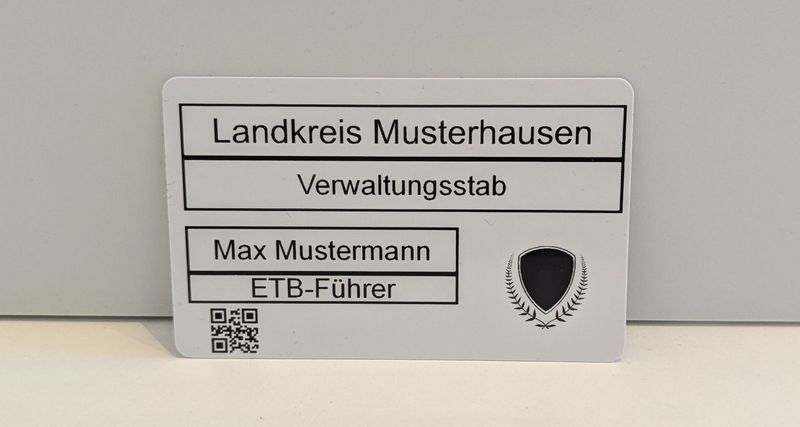 Plastikkarte einseitig schwarz bedruckt Plastikkarte einseitig schwarz bedruckt