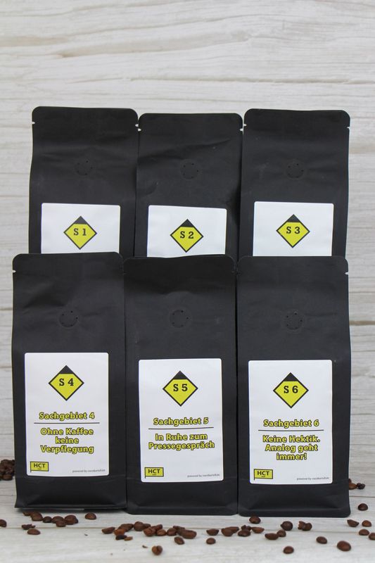 6er Set Kaffee mit HCT Kaffeetasse 6er Set Kaffee mit HCT Kaffeetasse