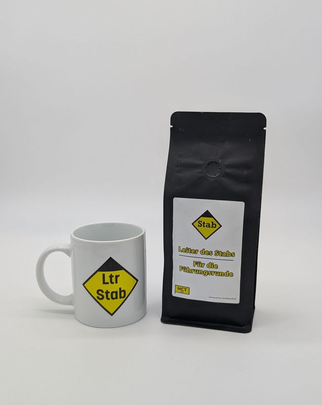 Bundle Keramiktasse + Kaffee Leiter Stab Bundle Keramiktasse + Kaffee Leiter Stab