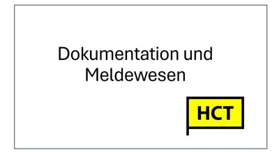 Grundmodul Dokumentation und Meldewesen