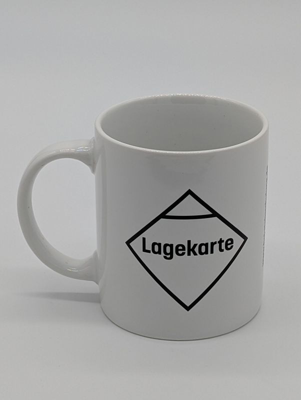 Lagekarte Keramiktasse Lagekarte Keramiktasse