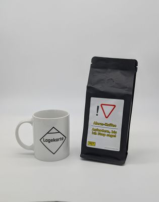 Bundle Keramiktasse + Kaffee Lagekarte/ Alarm Kaffee