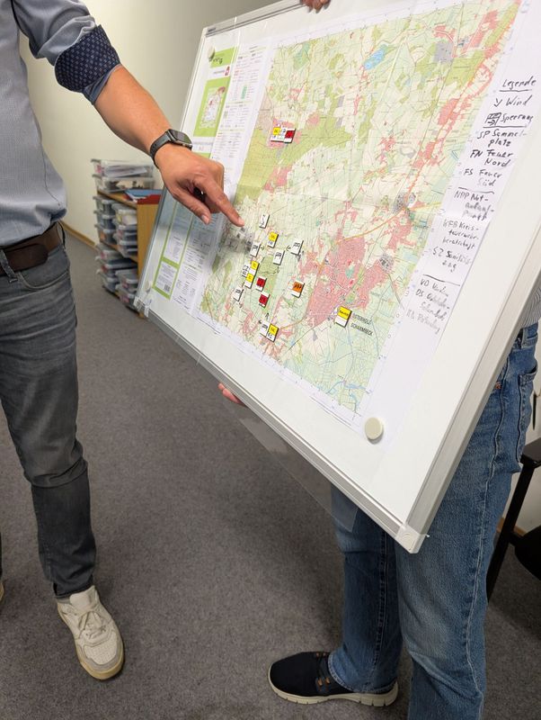 Individuelle Lage für Lagenkartentrainer