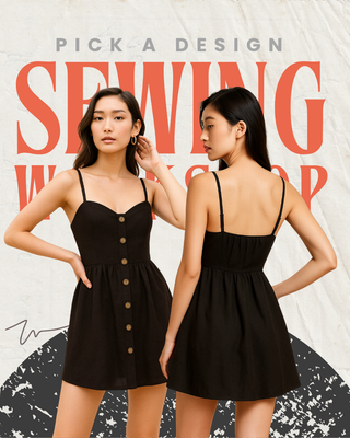  Bangsar | SewWhat? Worksop - Dress with Front Button 