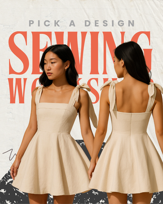  Bangsar | SewWhat? Worksop - Flare Dress with Tie Strap