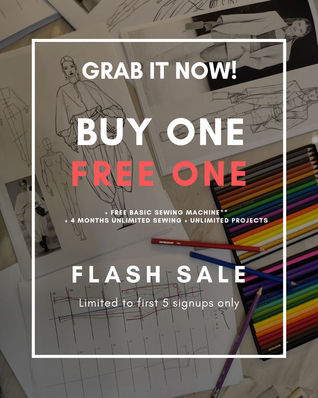 Penang - BUY1FREE3 | Fashion Design &amp; Fundamental Sewing Course 