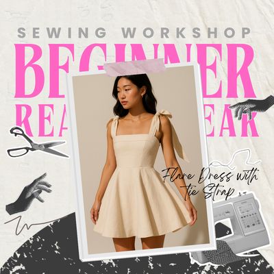 Bangsar KL | Sewing Worksop - Flare Dress with Tie Strap