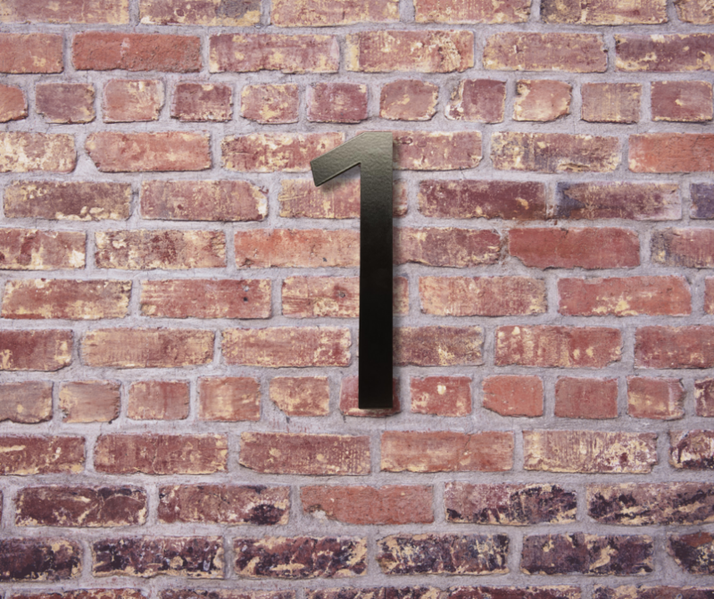 Huisnummer zwart 11